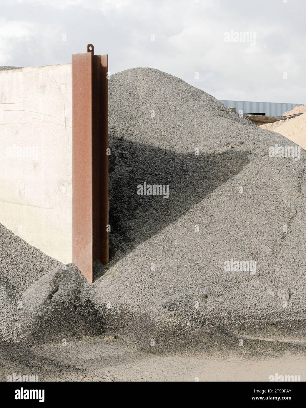 Aggregate in a Yard Stock Photo