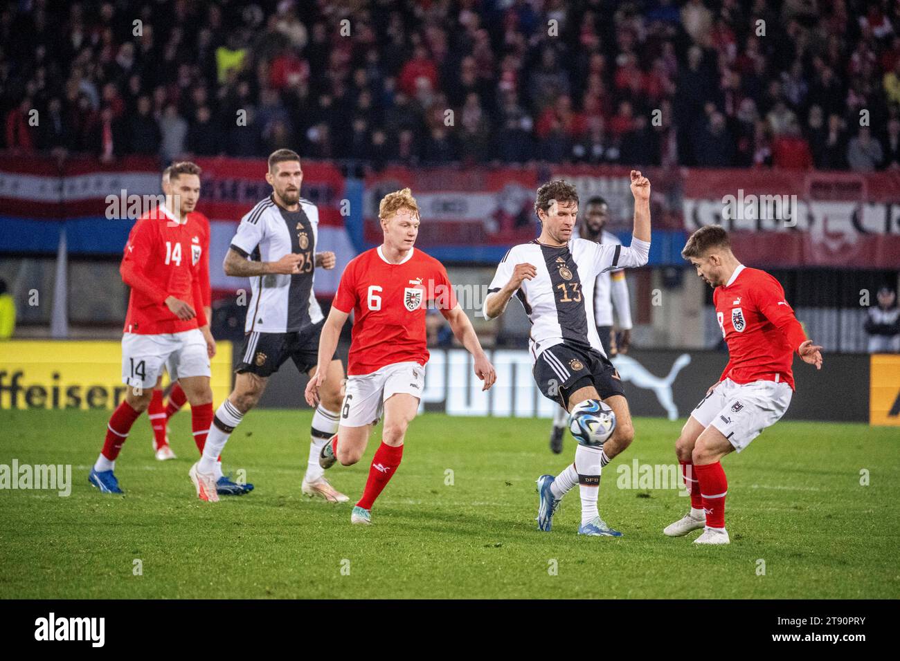 Vienna, Austria 21 November 2023 Friendly soccer match Austria Germany