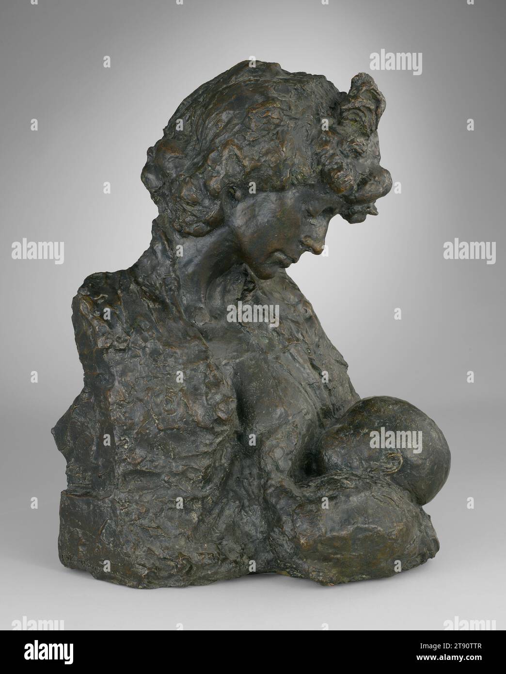 Maternity, 1893, Emile Antoine Bourdelle, French, 1861 - 1929, 21 x 16 in. (53.3 x 40.6 cm), Bronze, France, 19th century Stock Photo