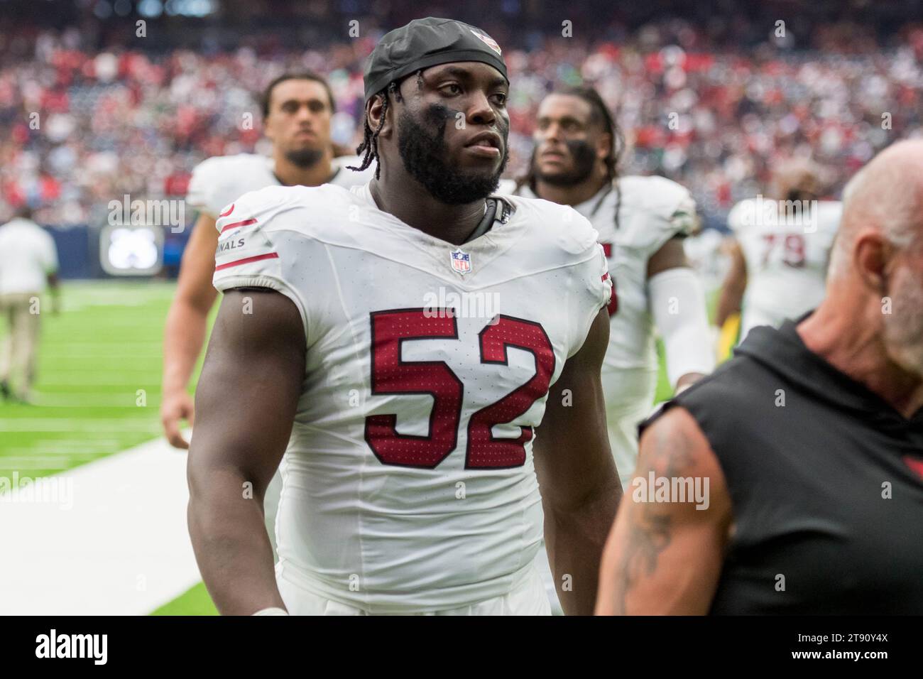 Houston, TX, USA. 19th Nov, 2023. Arizona Cardinals linebacker Victor Dimukeje (52) during a game between the Arizona Cardinals and the Houston Texans in Houston, TX. Trask Smith/CSM (Credit Image: © Trask Smith/Cal Sport Media). Credit: csm/Alamy Live News Stock Photo