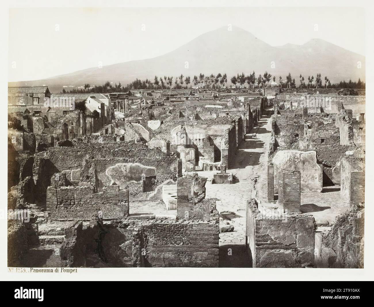 Panorama di Pompei, 19th-20th century, Giorgio Sommer, Italian, (born ...