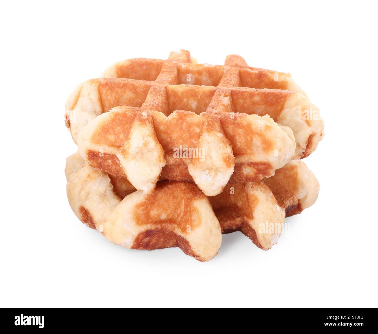 Traditional belgian homemade waffles Cut Out Stock Images & Pictures ...