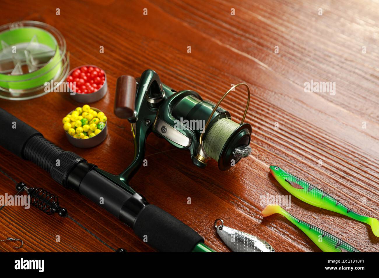 Fishing Gear On Table Stock Photos - 3,103 Images