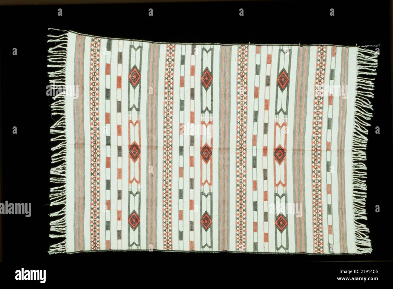Wrapper, 20th century, 67.5 x 48 in. (171.5 x 121.9 cm)(w/o fringe), Cotton, Nigeria, 20th century Stock Photo