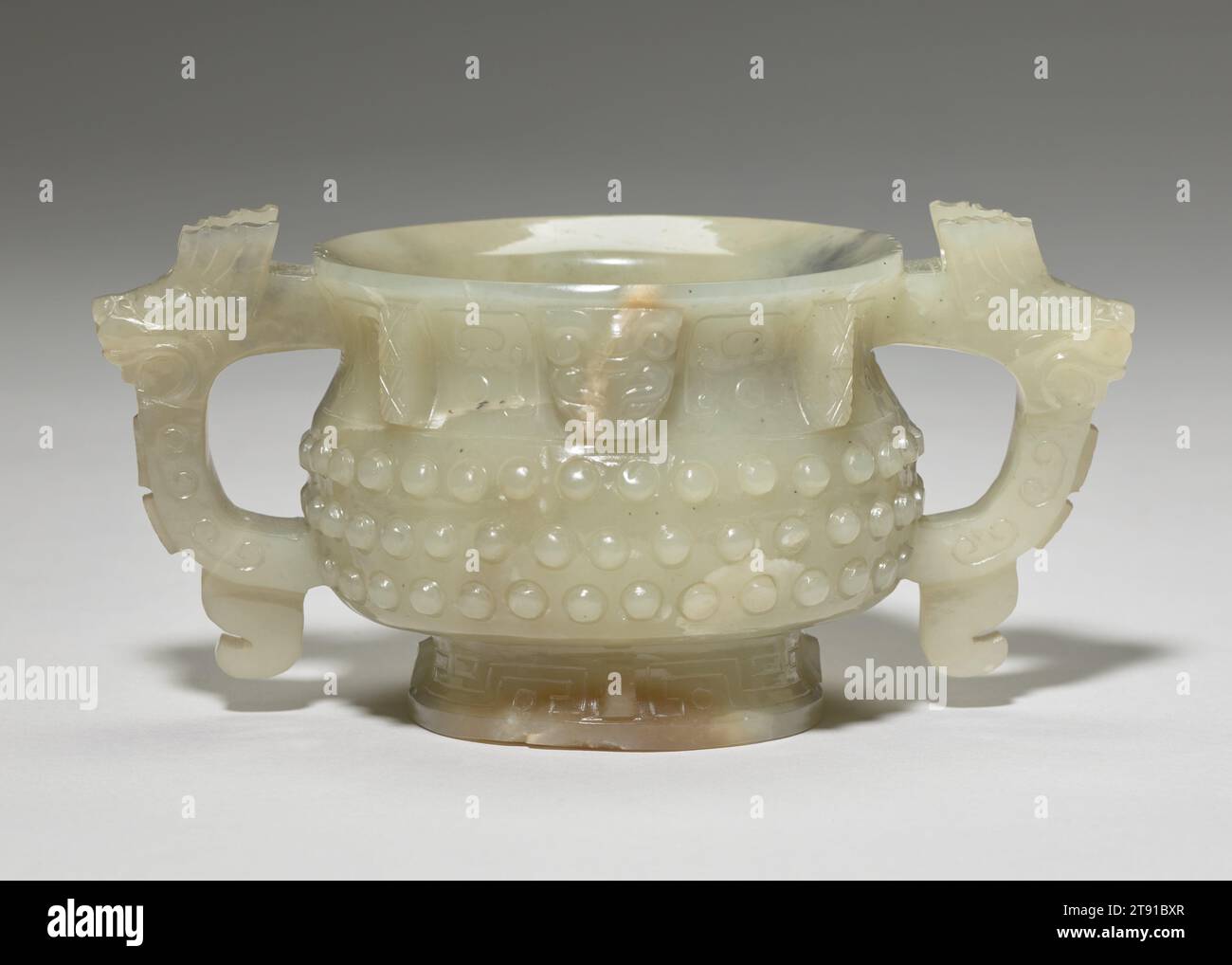 Vessel in the shape of a bronze gui, 19th century, 3 × 6 1/4 × 3 1/2 in ...