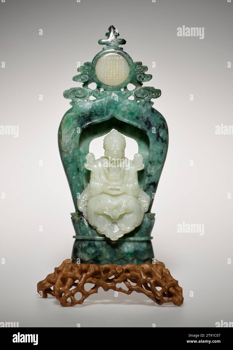 Amitabha 19th Century 13 1 8 In 33 34 Cm White And Mottled Green amitabha-19th-century-13-1-8-in-33-34-cm-white-and-mottled-green