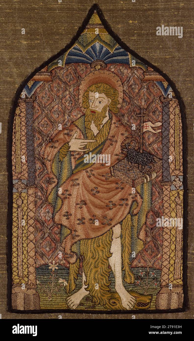 St. John the Baptist, c. 1400-1450, 12 3/4 x 7 3/8 in. (32.39 x 