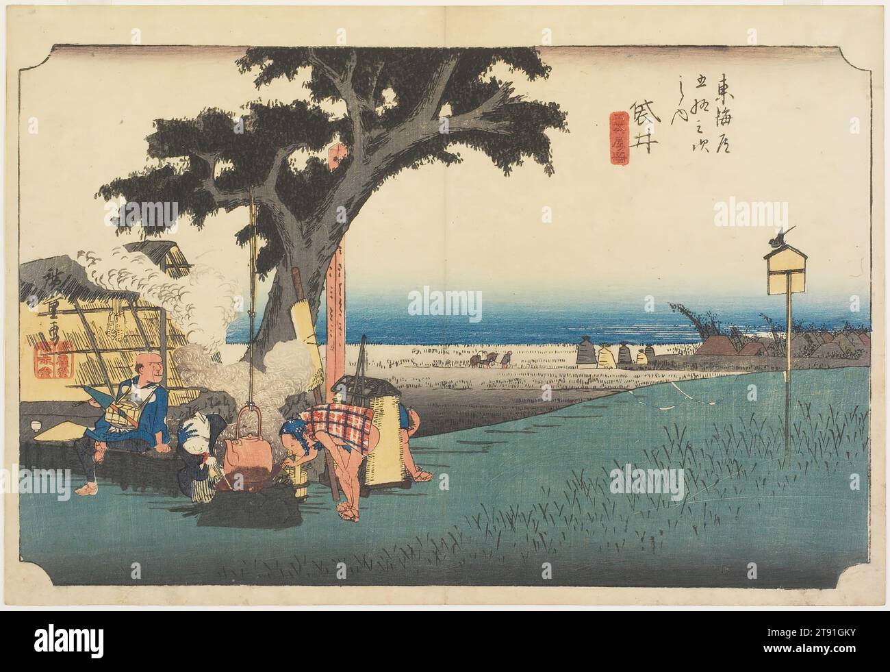 Fukuroi, dejaya no zu, c. 1832-1833, Utagawa Hiroshige