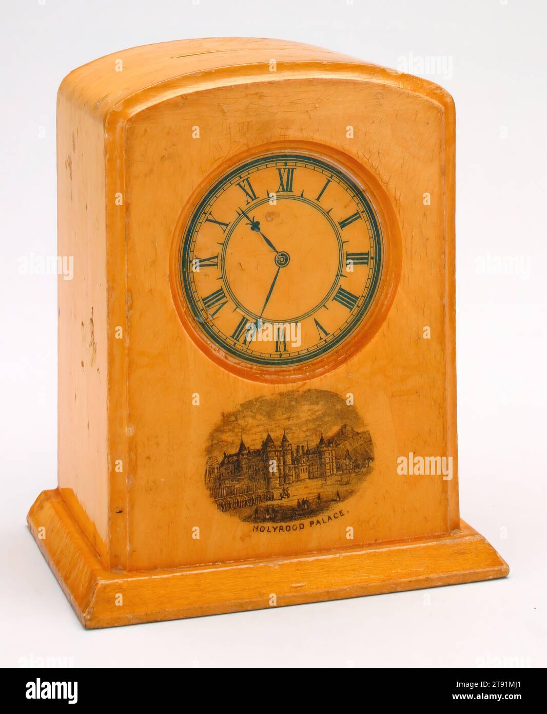 Holyrood Palace (mantle clock)' still bank, late 19thearly 20th