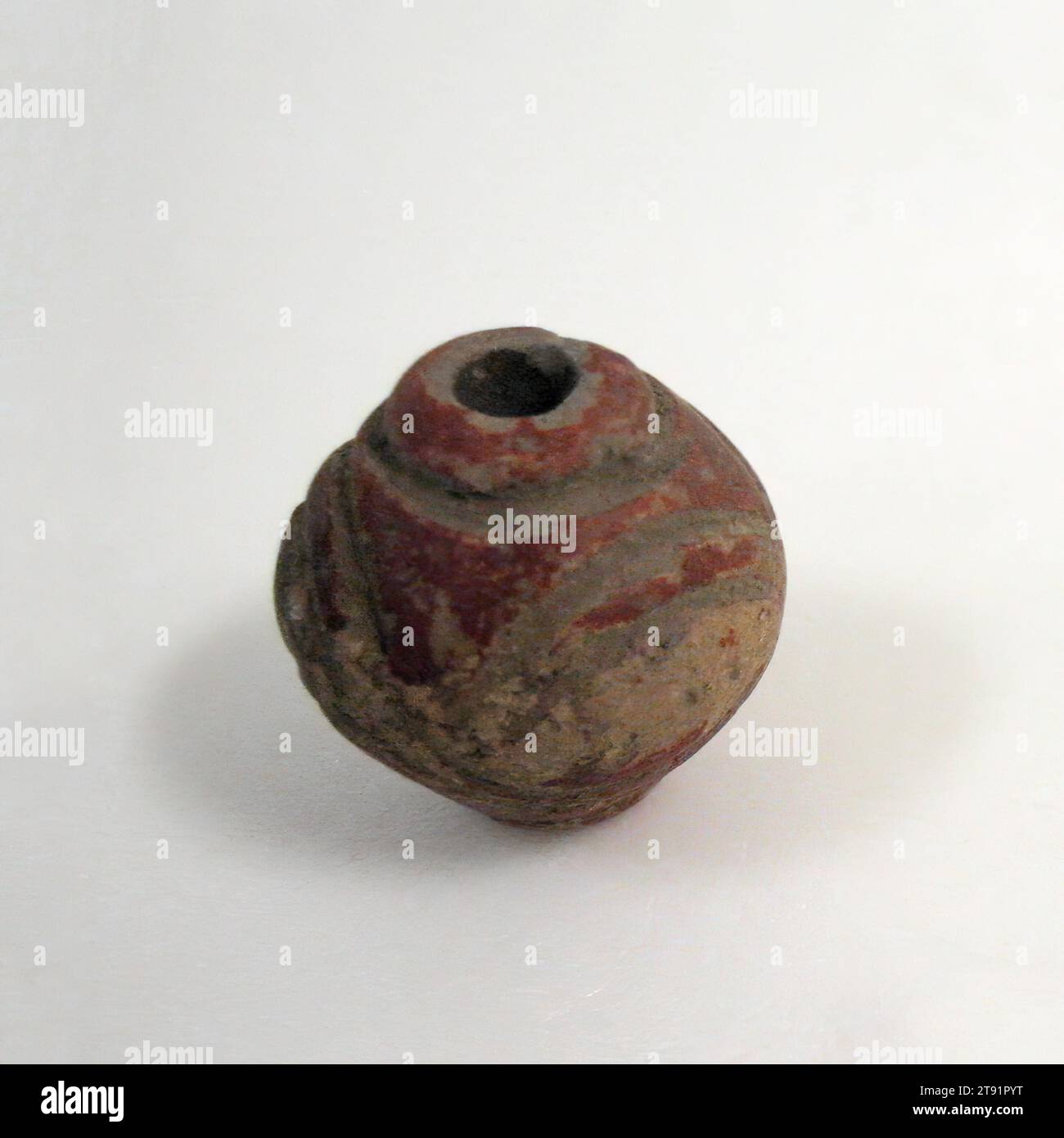 Spindle Whorl, from a group of thirteen, 3/4 x 1 in. (1.91 x 2.54 cm), Earthenware, Mexico Stock Photo