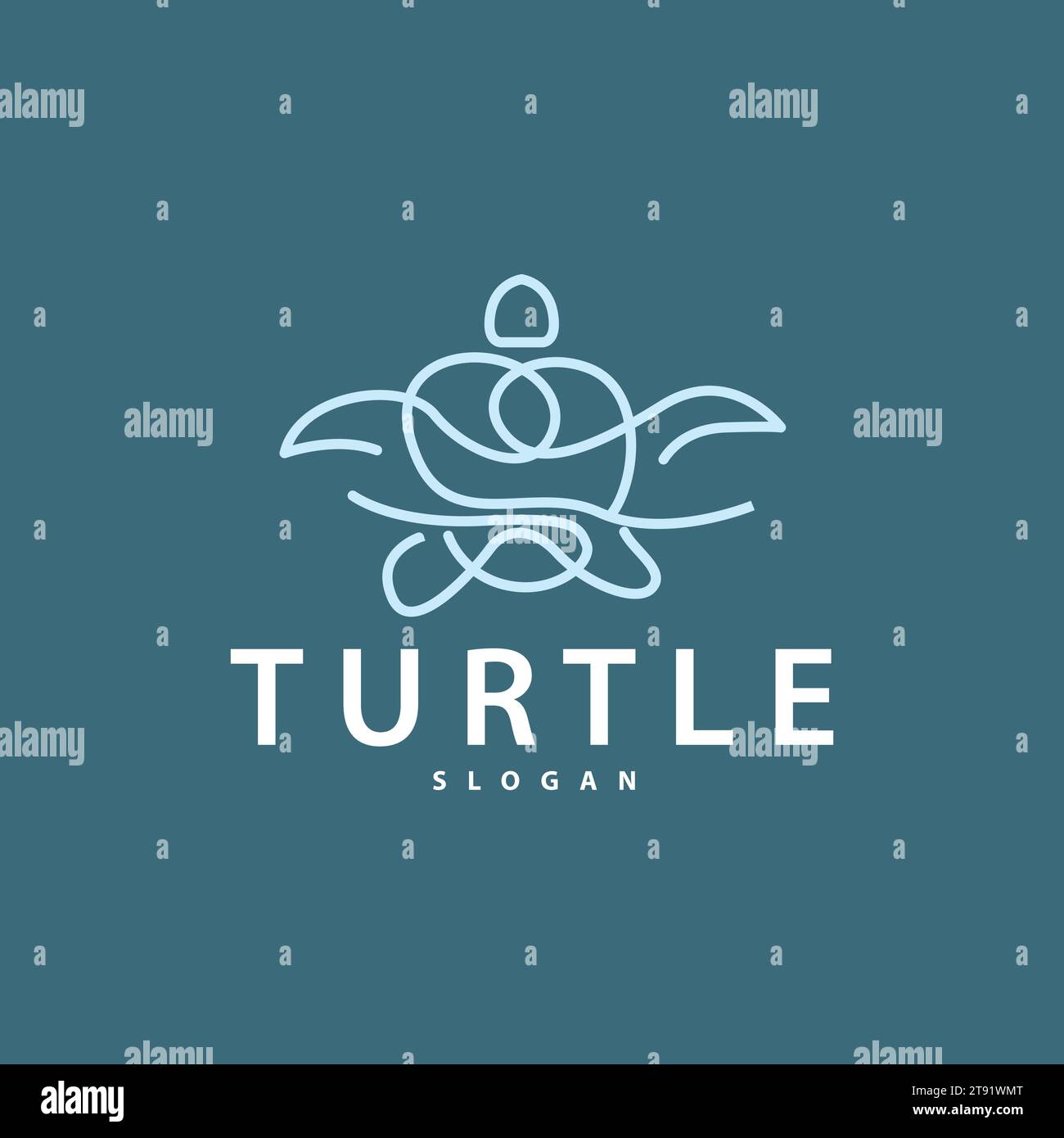 Turtle logo minimalist Stock Vector Images - Alamy