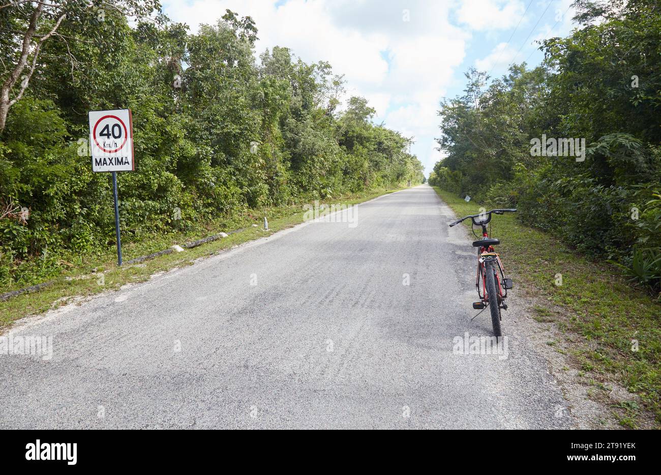 The obscure Mayan ruins of San Gervasio, located on the Mexican island of Cozumel Stock Photo