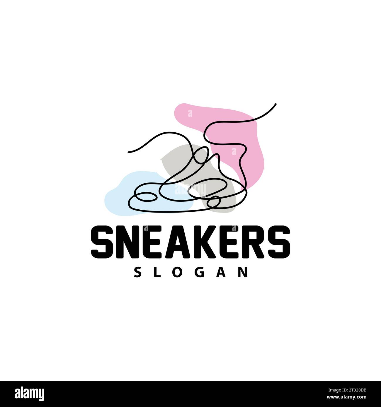 Shoes Logo, Shoes Design Simple Minimalist Line Style, Fashion Brand