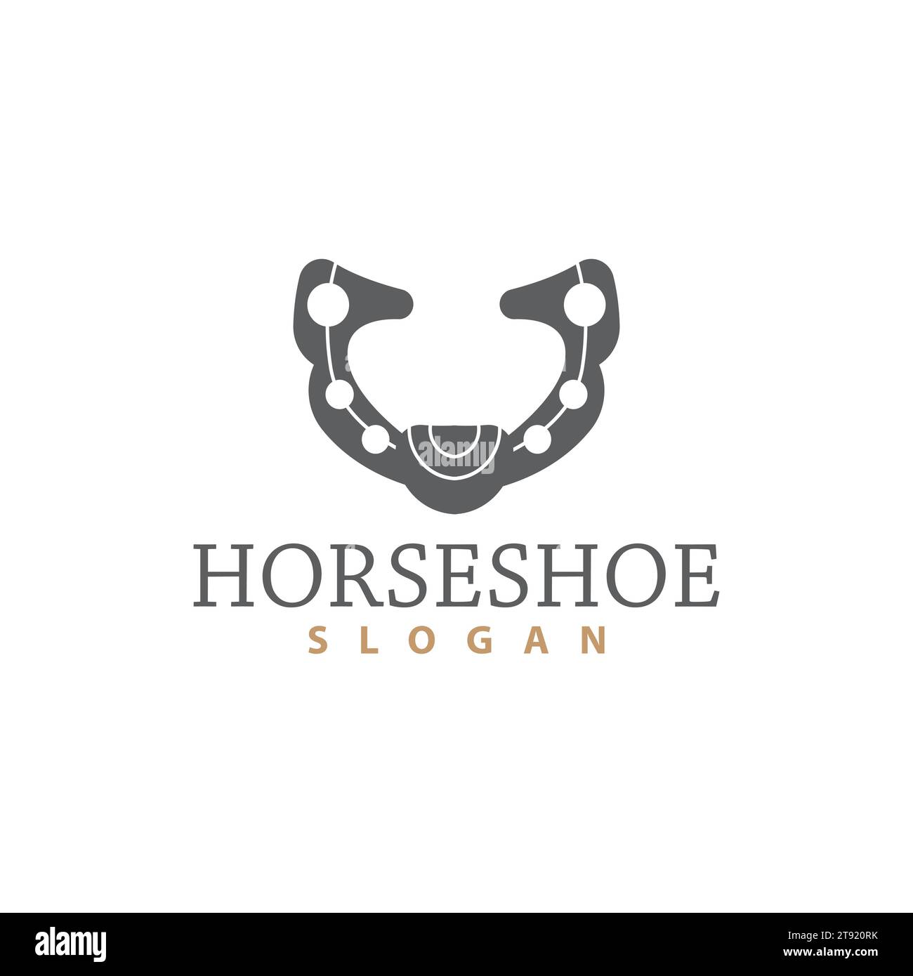 Horseshoe Logo, Horse Vector Vintage Elegant Old Retro Texsas Design