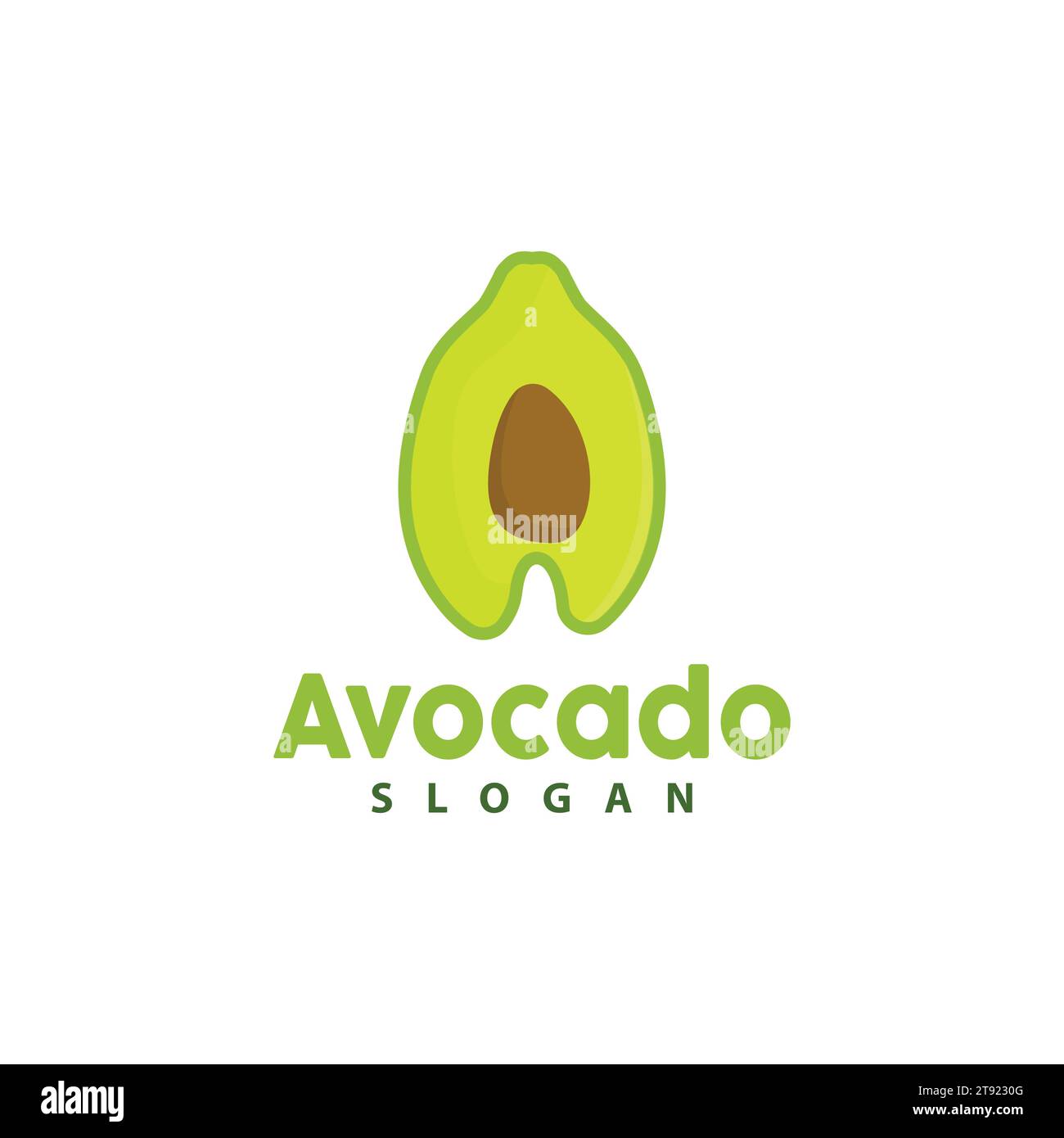 Avocado Logo, Fresh Fruit Vector, Symbol Icon Design Stock Vector Image ...