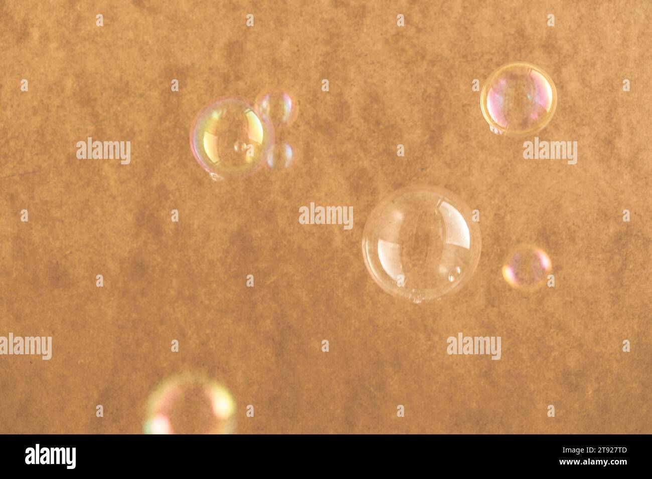 Blown soap bubbles floating free in the air Stock Photo - Alamy