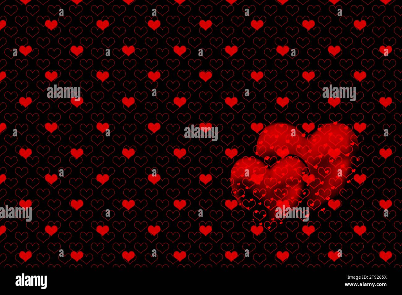 Abstract picture of the heart. Creative marbling heart pattern background texture Stock Photo