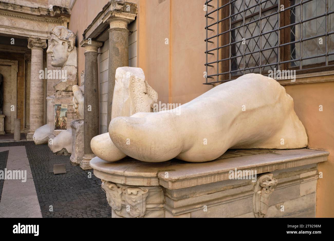 Foot of the Colossal Statue, Remains of the Roman Colossal Statue of ...