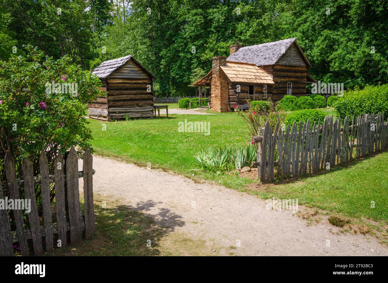 Cabin in Cades Cove at the Great Smoky Mountains National Park in North