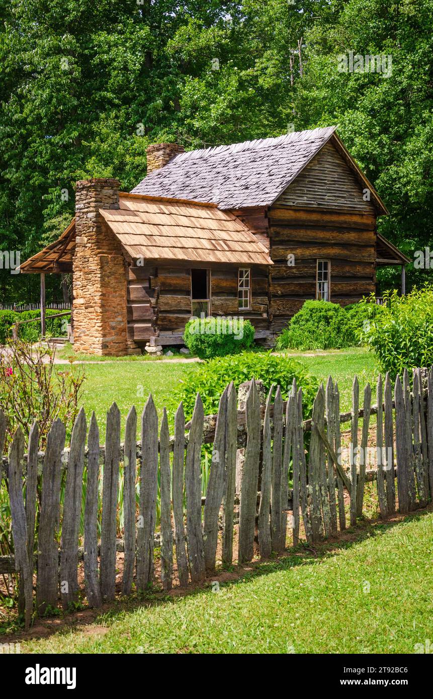 Cabin in Cades Cove at the Great Smoky Mountains National Park in North