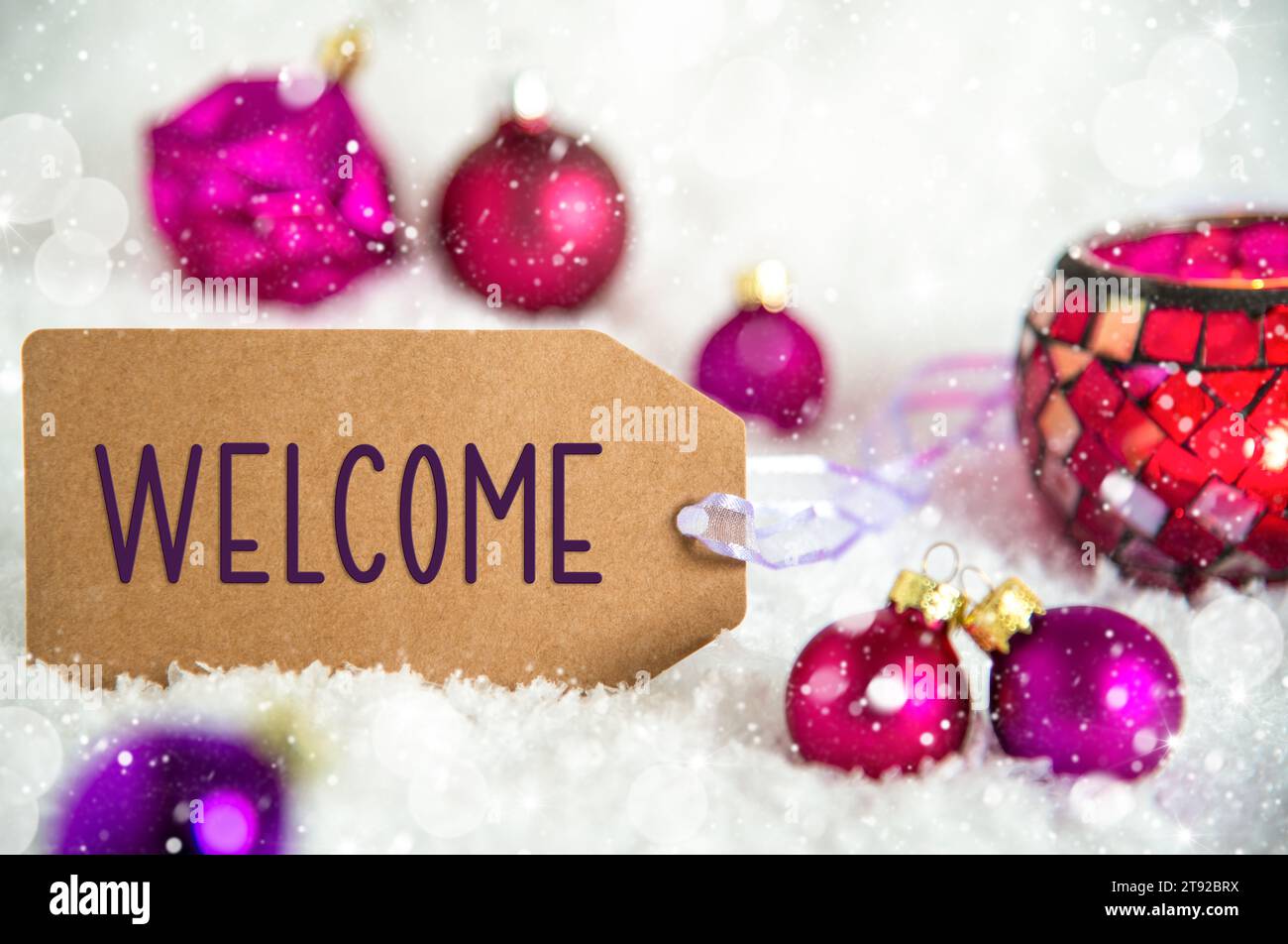 Welcoming guests into home hi-res stock photography and images - Alamy