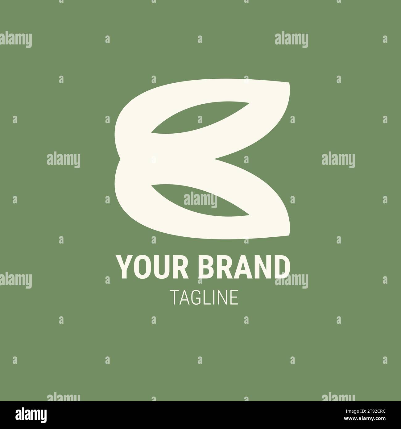 Illustration vector design of alphabet letter B logo Stock Vector