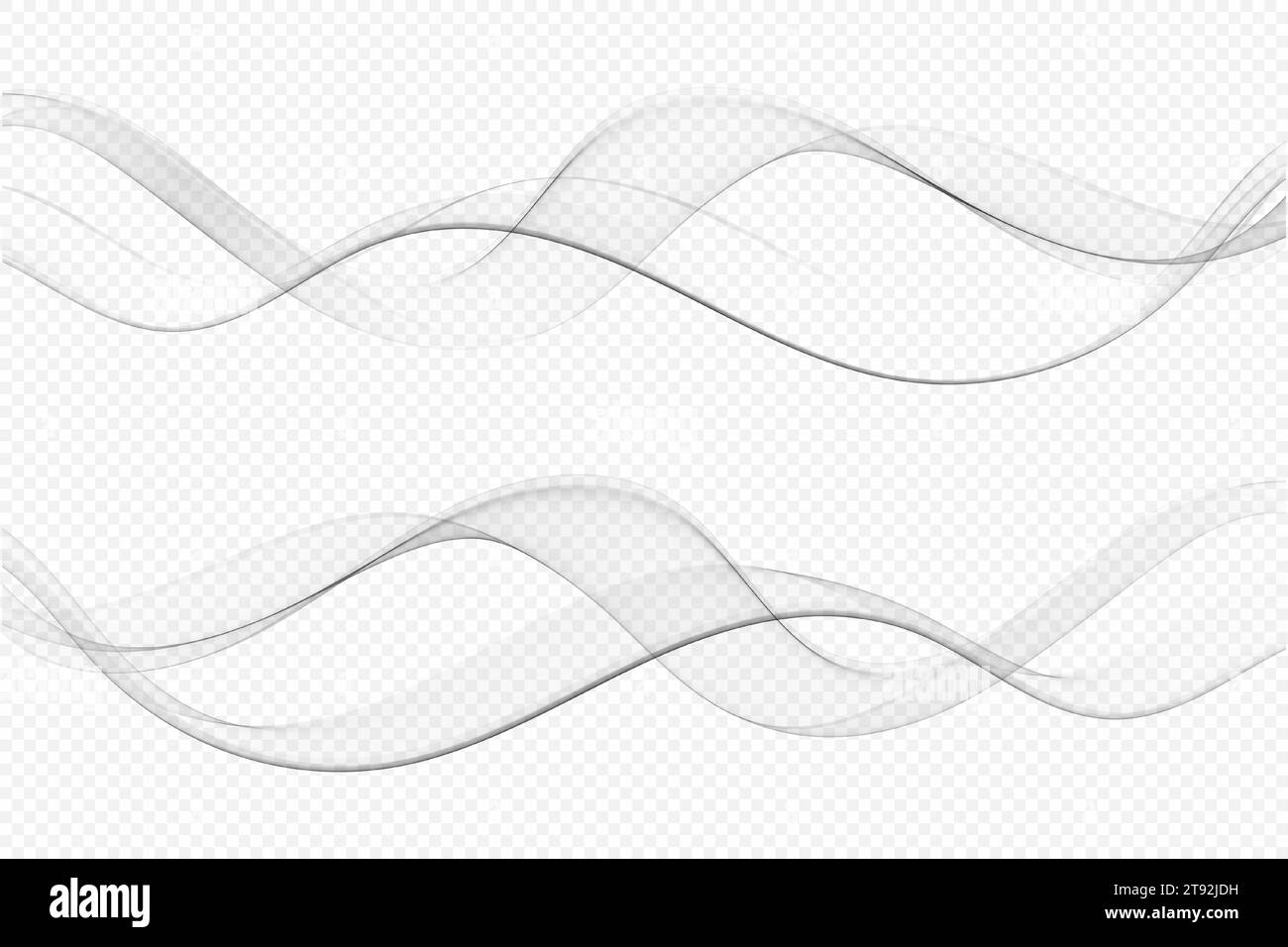 Abstract flow of gray transparent wave Stock Vector Image & Art - Alamy