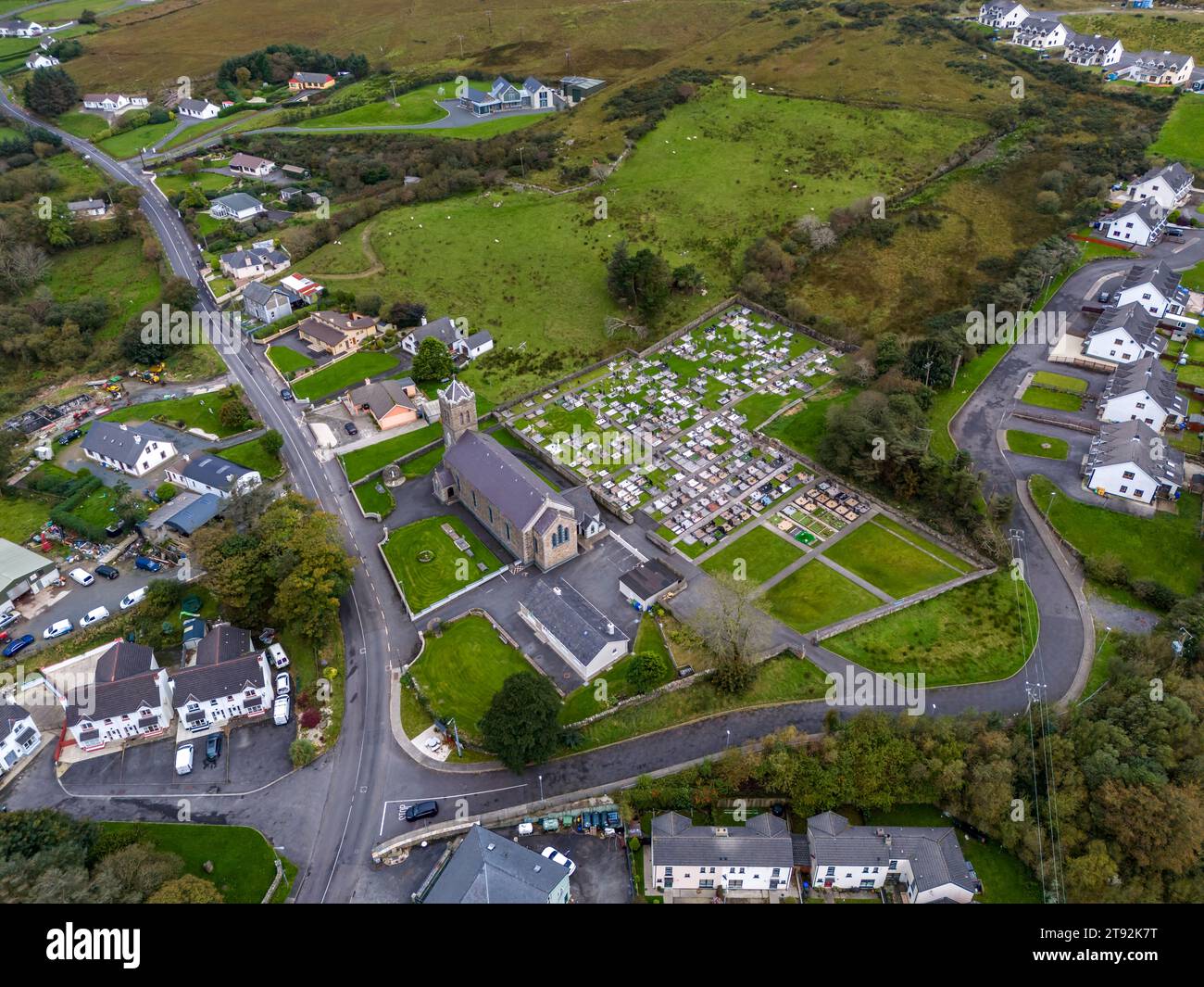 CARRICK, COUNTY DONEGAL, IRELAND - OCTOBER 17 2023 - Carrick belongs to the parish of Glencolumbcille. Stock Photo