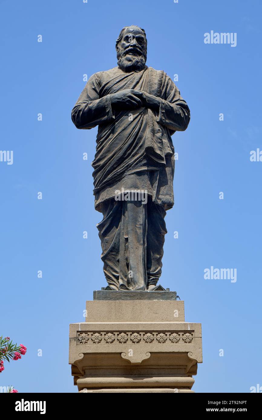 A statue of Vithalbhai J. Patel (1873-1933). an Indian legislator and political leader, co-founder of the Swaraj Party Stock Photo