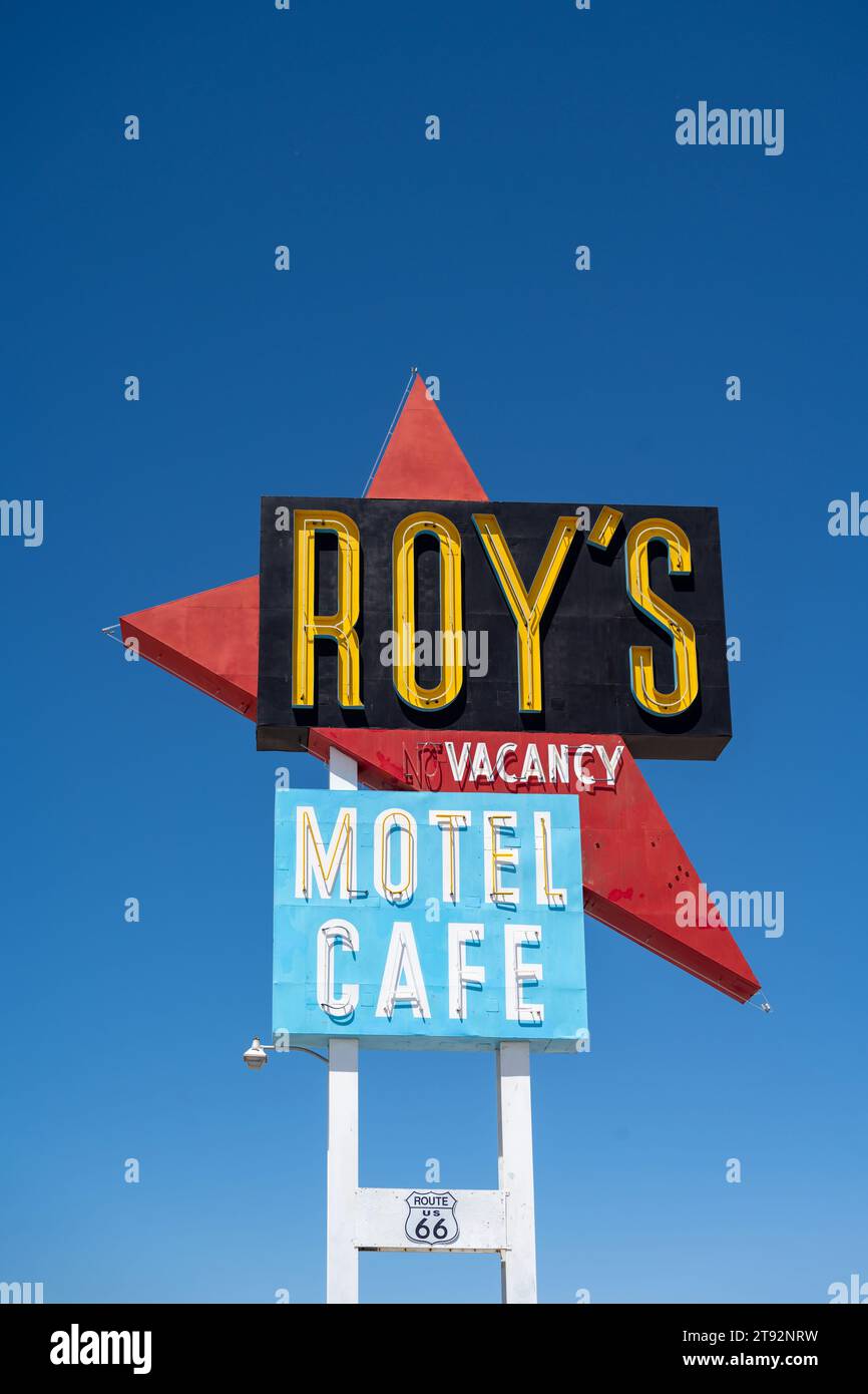 San Bernardino, California May 14, 2023 Retro Gas station in Mojave