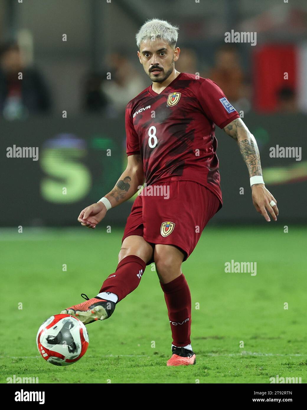Lima, Peru. 21st Nov, 2023. Junior Moreno of Venezuela during the FIFA