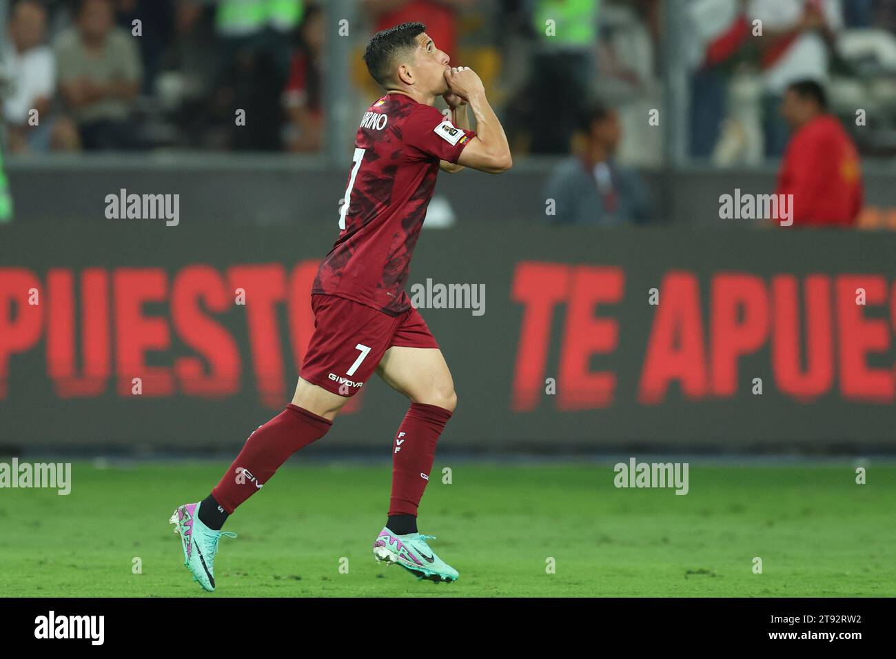 Lima, Peru. 21st Nov, 2023. Jefferson Savarino of Venezuela during the