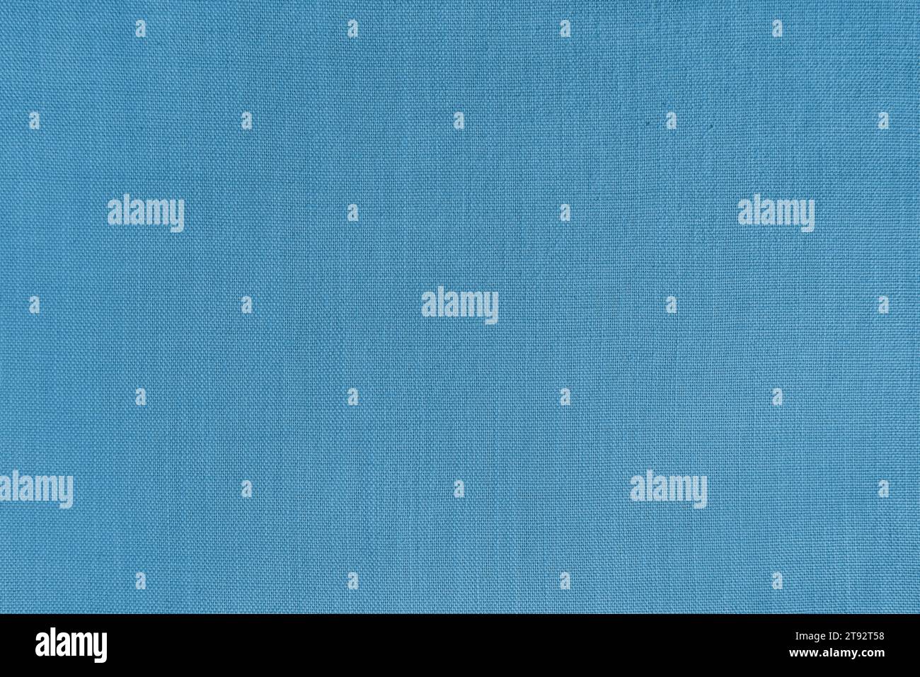 Texture background of blue linen fabric. Textile structure, cloth