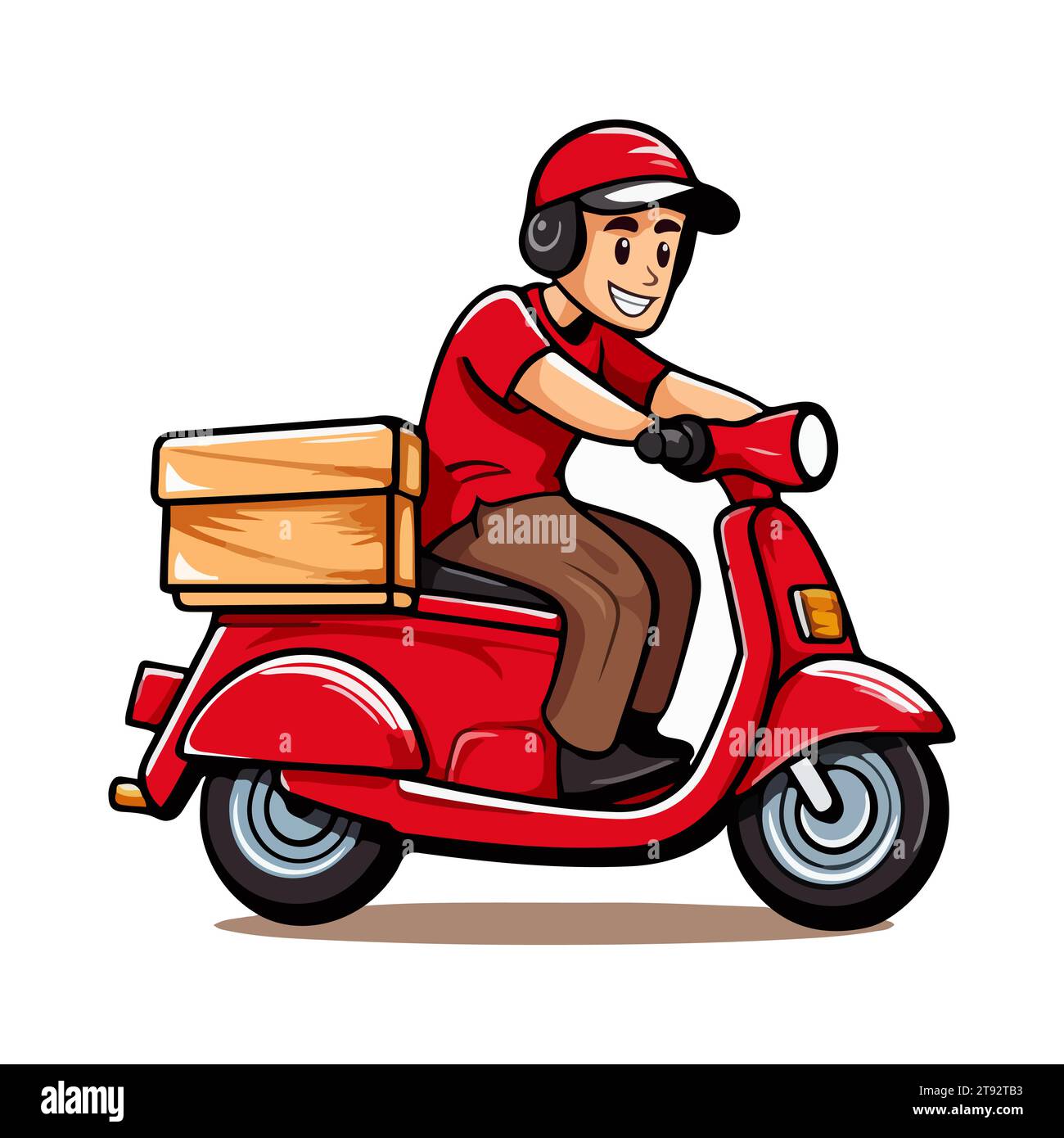 Motorcycle delivery service icon vector hi-res stock photography