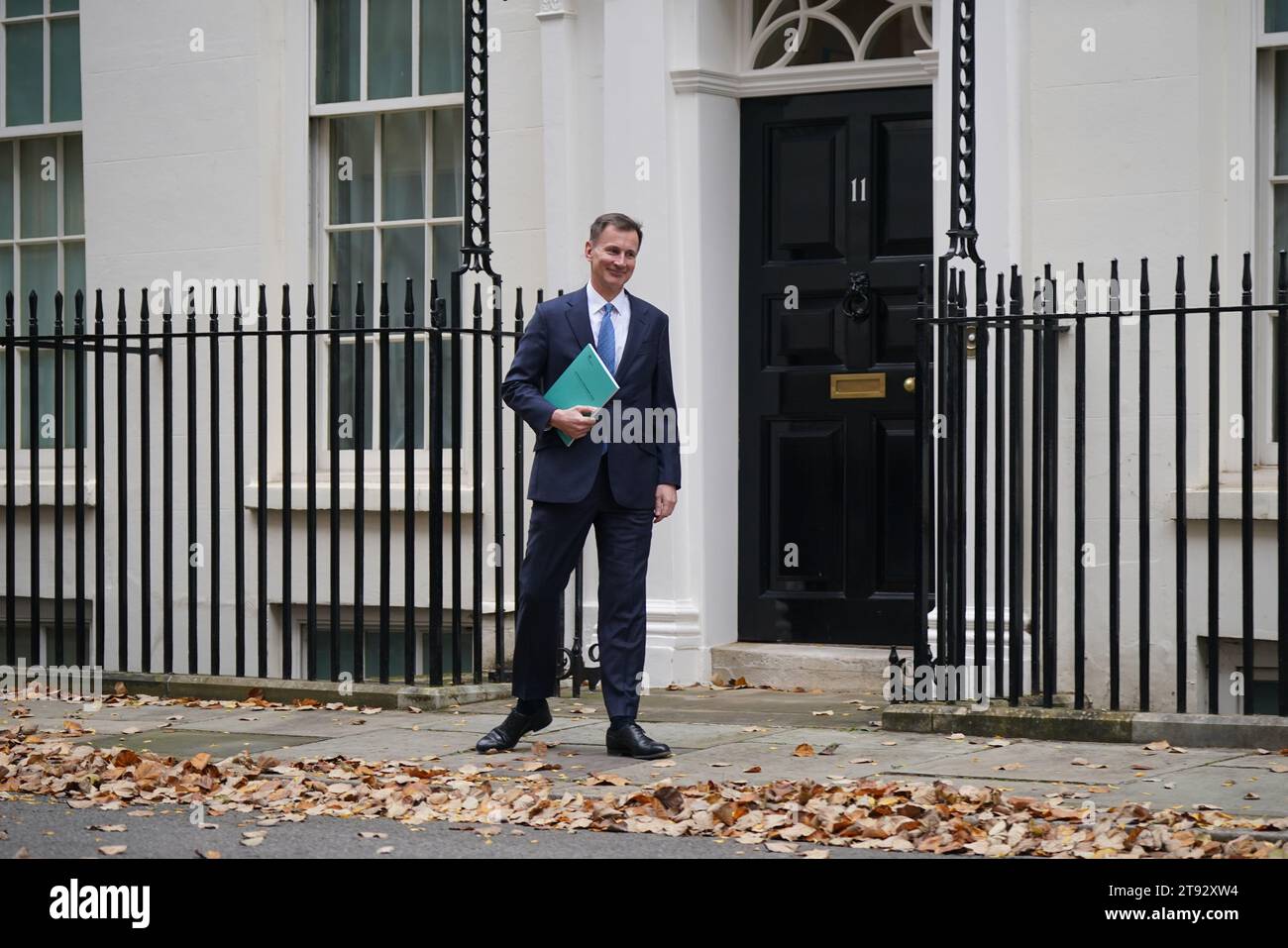 Chancellor of the Exchequer Jeremy Hunt leaves 11 Downing Street ...