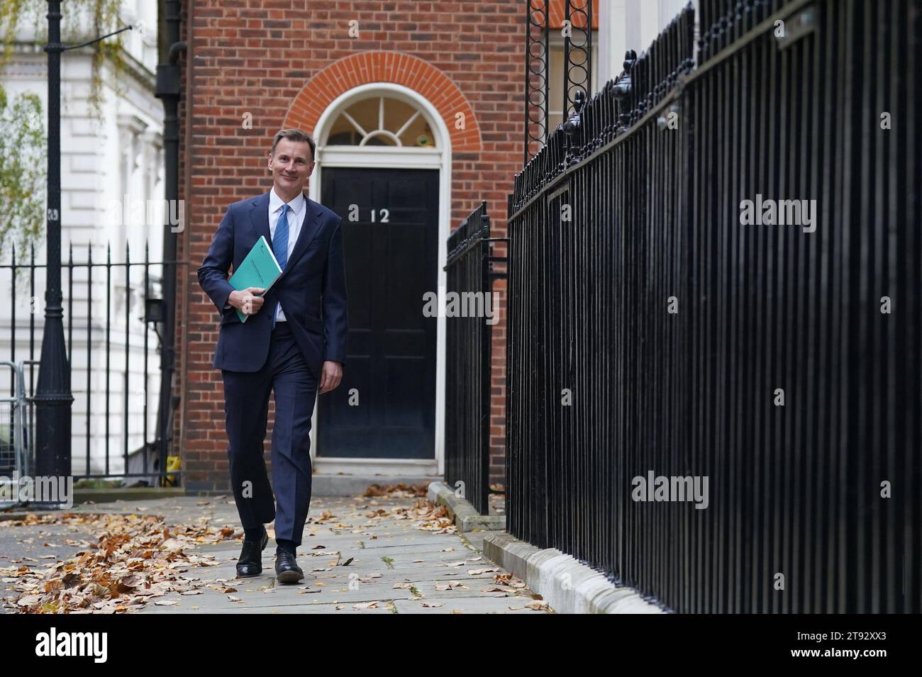 Chancellor of the Exchequer Jeremy Hunt leaves 11 Downing Street ...