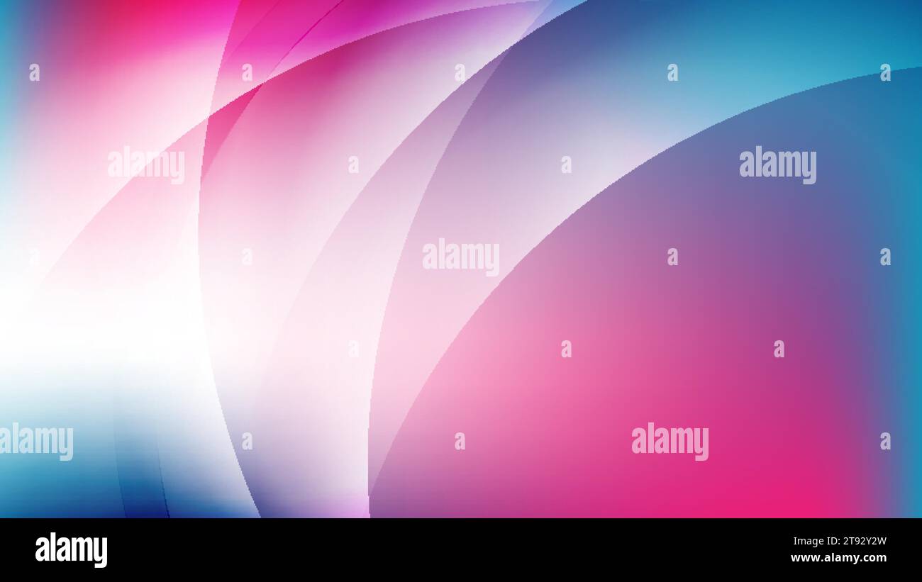 Blue and pink glossy shiny waves abstract background. Vector design ...