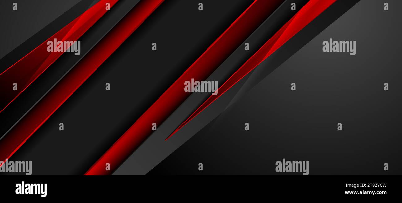 High contrast red black abstract tech corporate glossy background ...