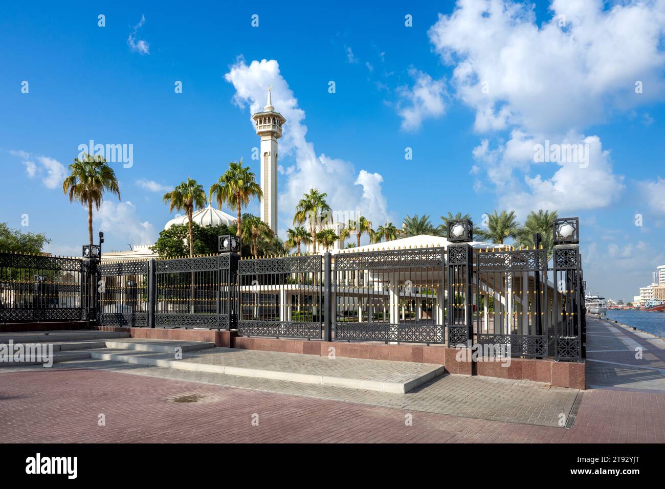 Scenic View of Dubai Creek on a cloudy Day Stock Photo