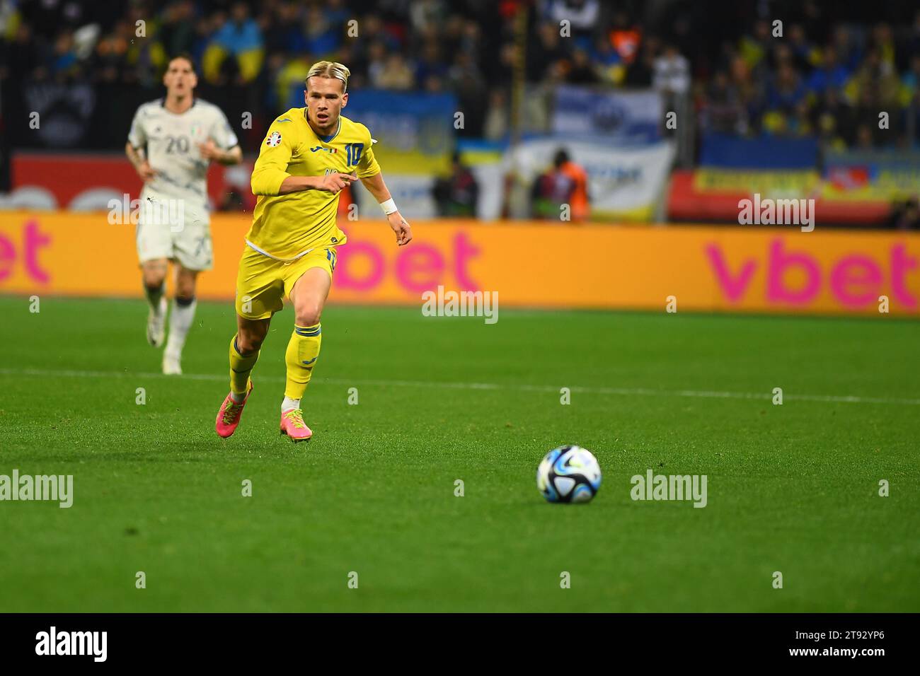 LEVERKUSEN, GERMANY 20 November, 2023 Mykhailo Mudryk, The UEFA EURO