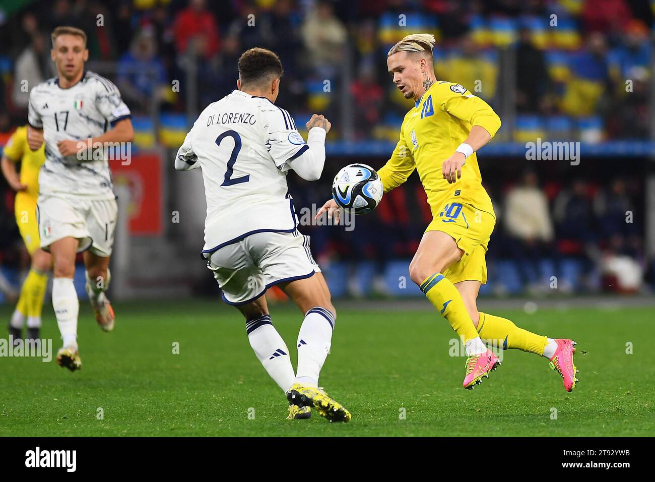 LEVERKUSEN, GERMANY 20 November, 2023 Mykhailo Mudryk, The UEFA EURO