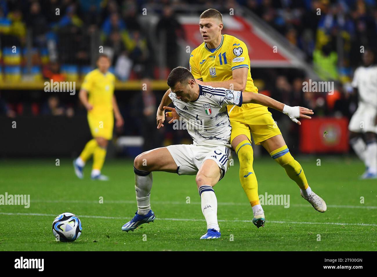 LEVERKUSEN, GERMANY - 20 November, 2023: Artem Dovbyk, The UEFA EURO ...