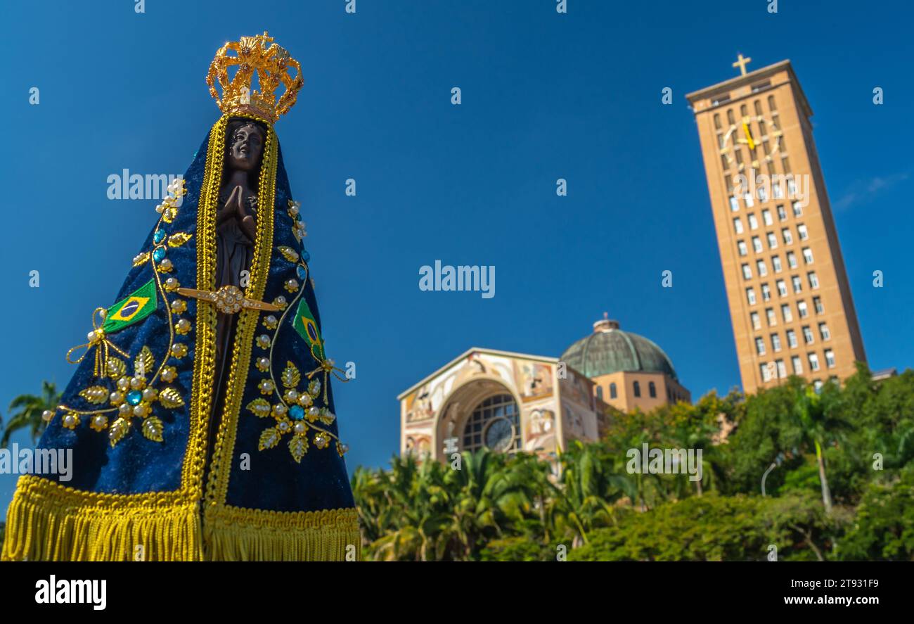 The image of Our Lady of Aparecida, the patron saint of Brazil Stock ...