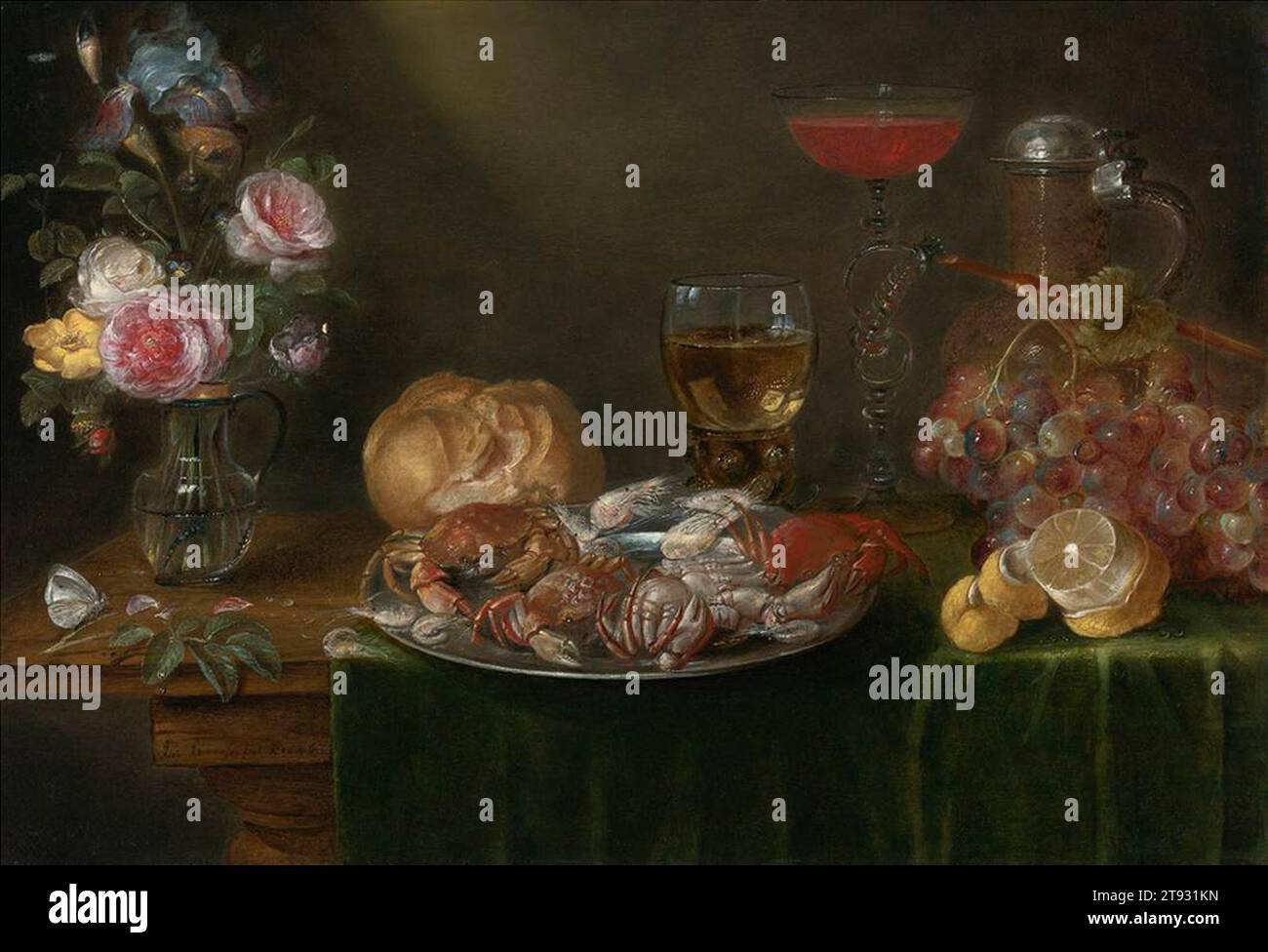 Still-Life 1646 by Alexander Adriaenssen Stock Photo