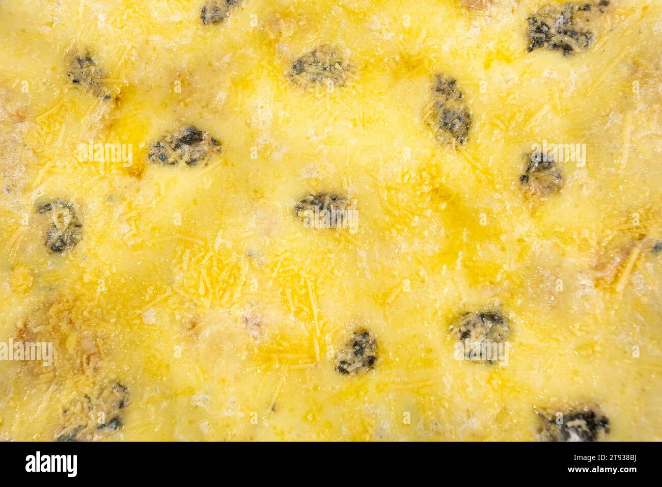 4 cheese pizza Mozarella, fontina and parmesan Stock