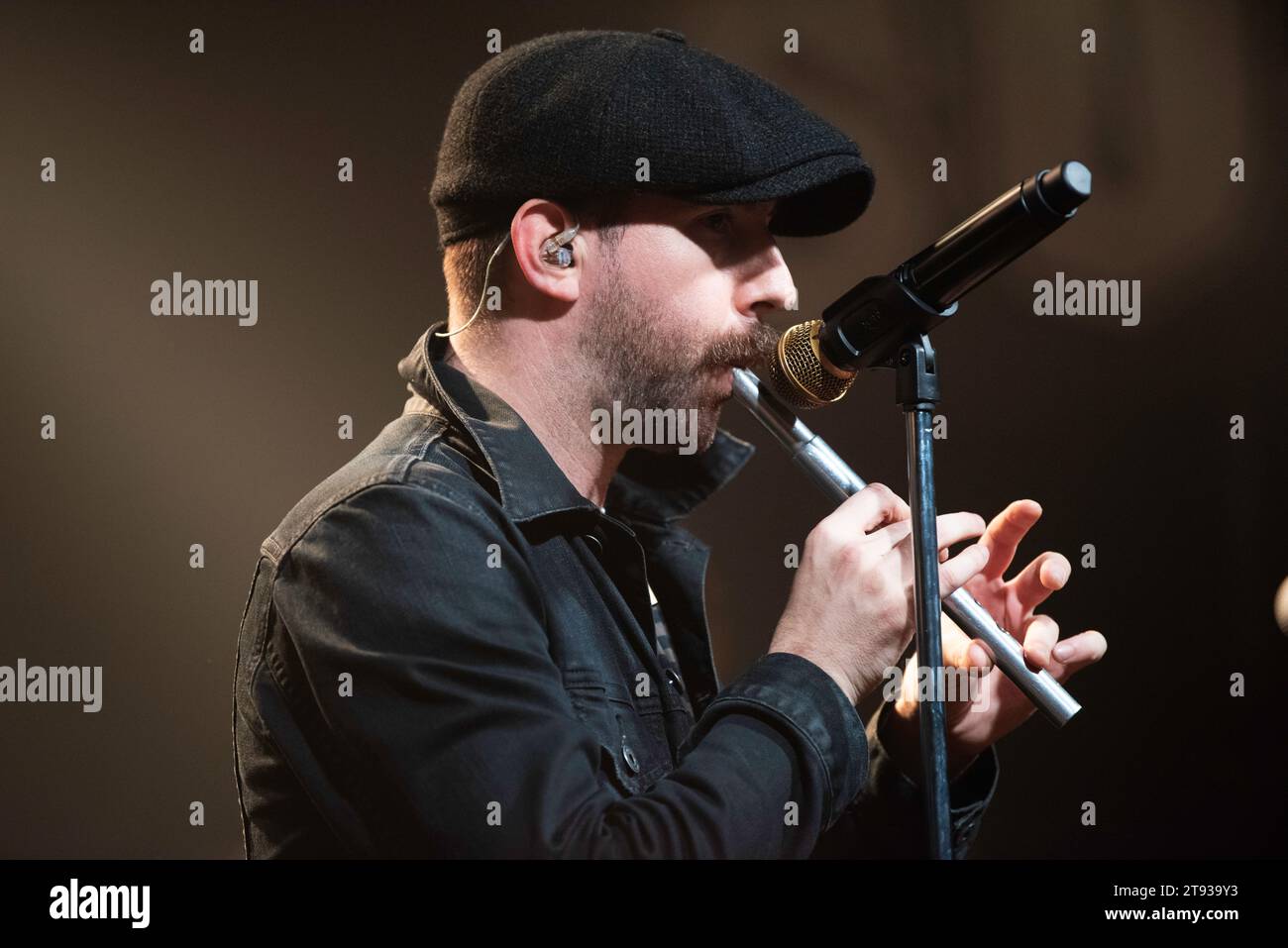 Celtic punk band originally from Australia, The Rumjacks, performing live at SO36 in Berlin, Germany. Stock Photo
