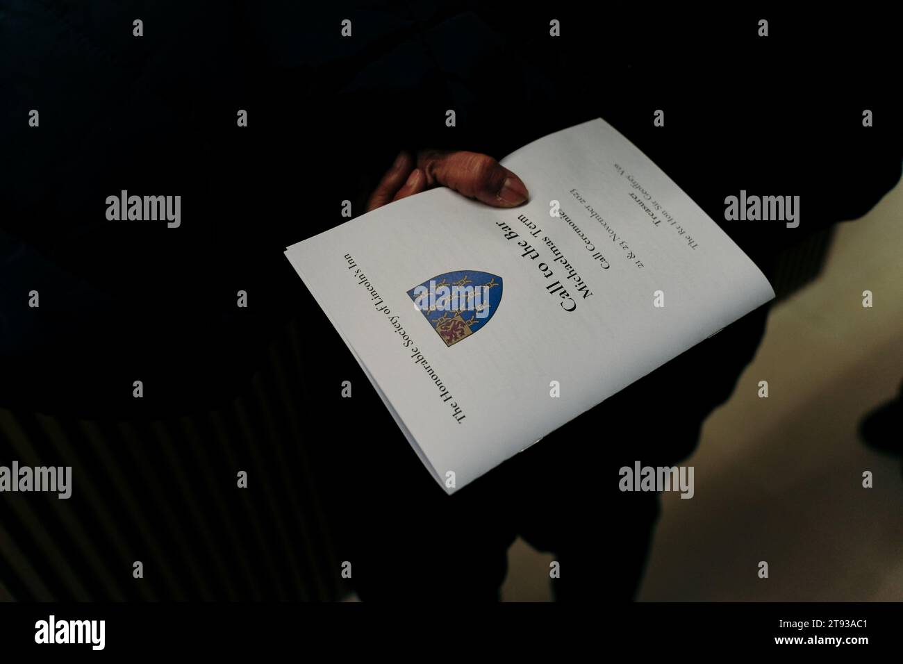 London, UK. 21st November, 2023 The Lincoln’s Inn Michaelmas Call to ...