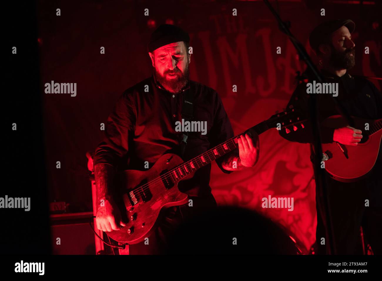 Celtic punk band originally from Australia, The Rumjacks, performing live at SO36 in Berlin, Germany. Stock Photo