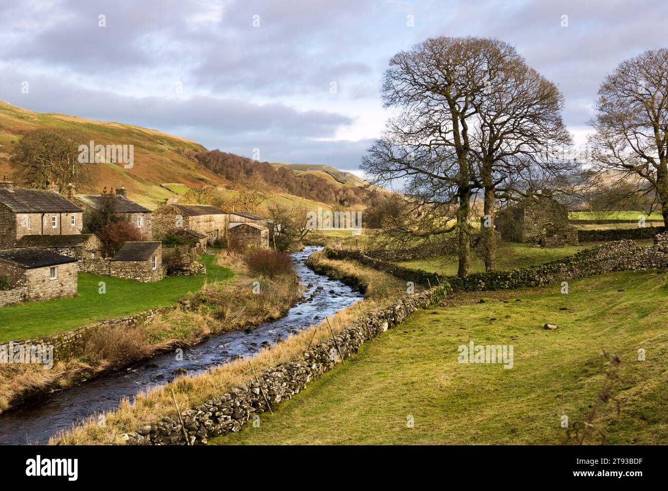 The village of Thwaite, Swaledale, Yorkshire Dales National Park, UK