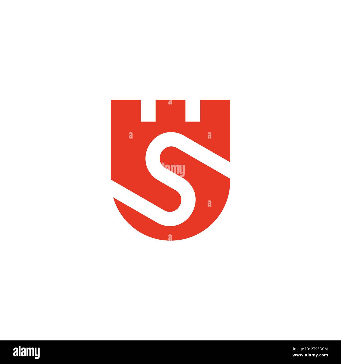 letter s shield fortress symbol logo vector Stock Vector Image & Art ...